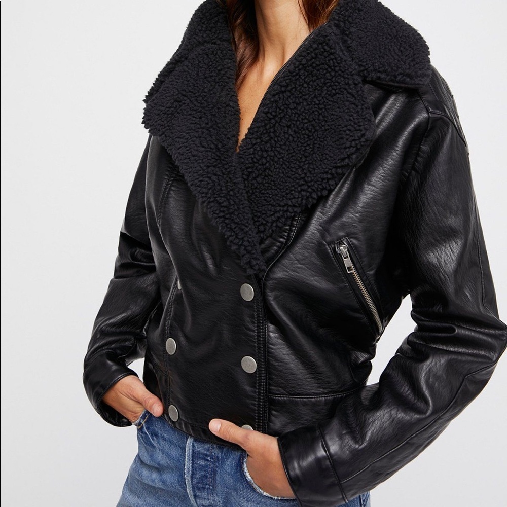 Free People Halen Vegan Moro Jacket
